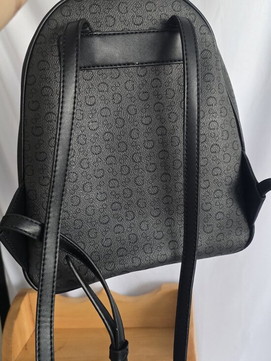 Guess Mini Backpack Black Logo Print Small Backpack Purse New main image 8